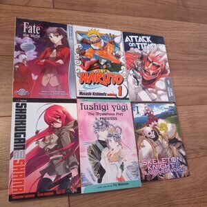 Assorted Manga Lot Of 6